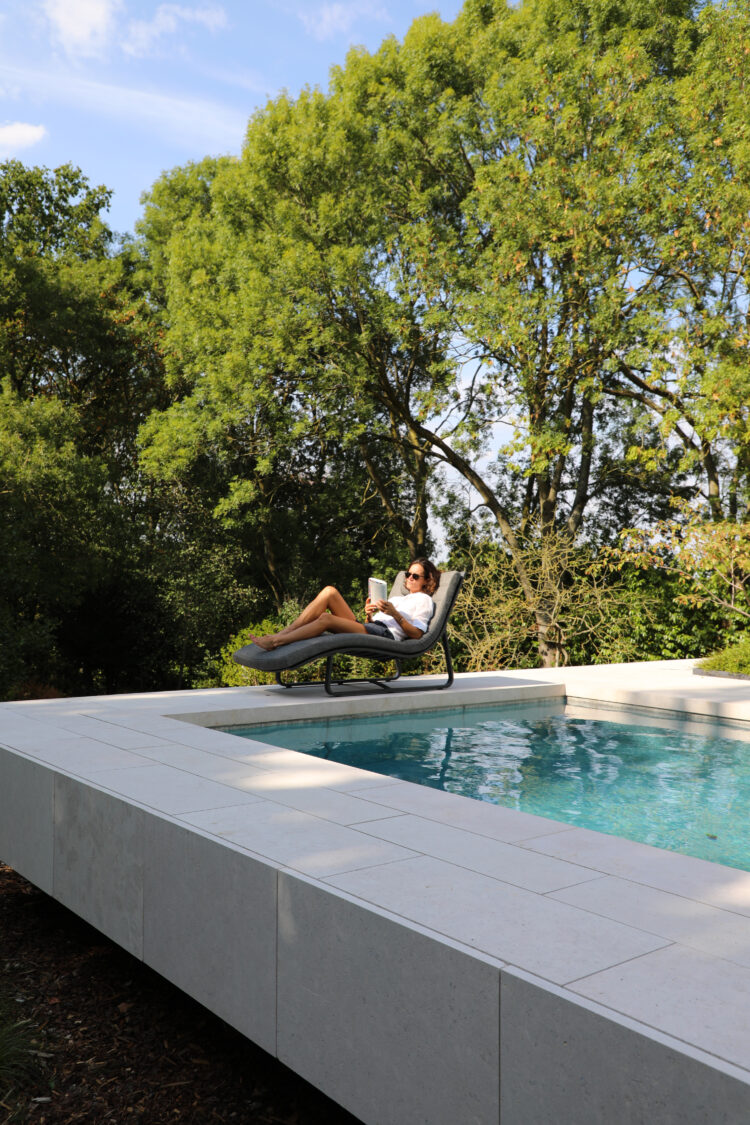 curved lounger + headrest STAY Furniture